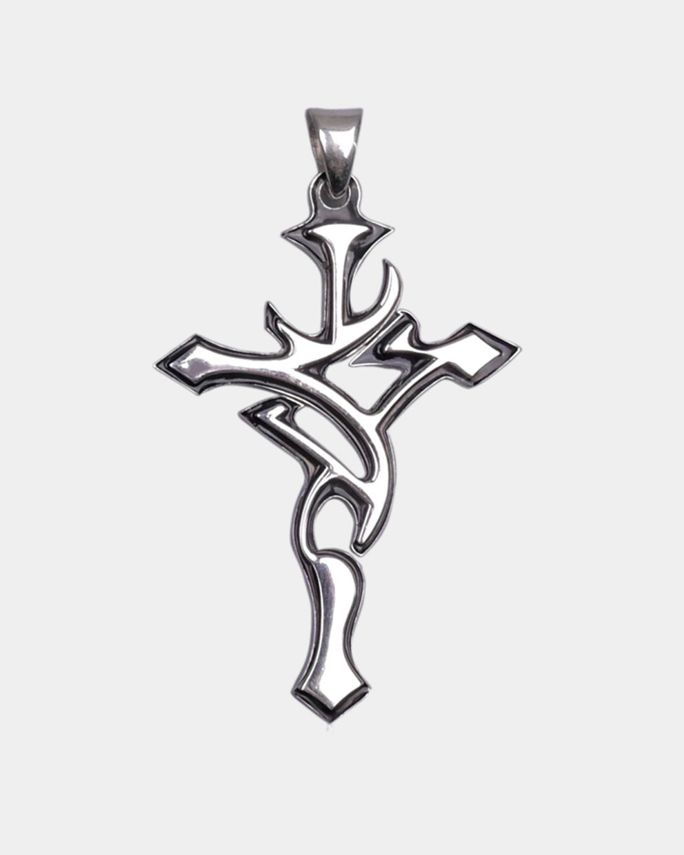 925. Sterling Silver Aesthetic Cross Pendant