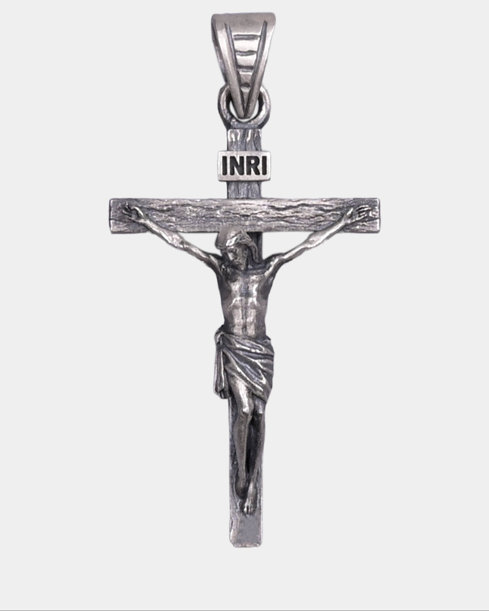 925. Sterling Silver Minimalistic Jesus Cross pendant